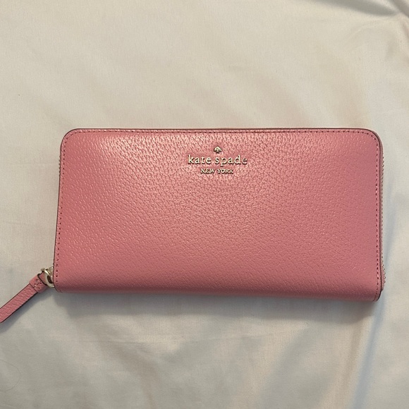 kate spade Handbags - Kate Spade Vibrant Pink Zip-Around Wallet